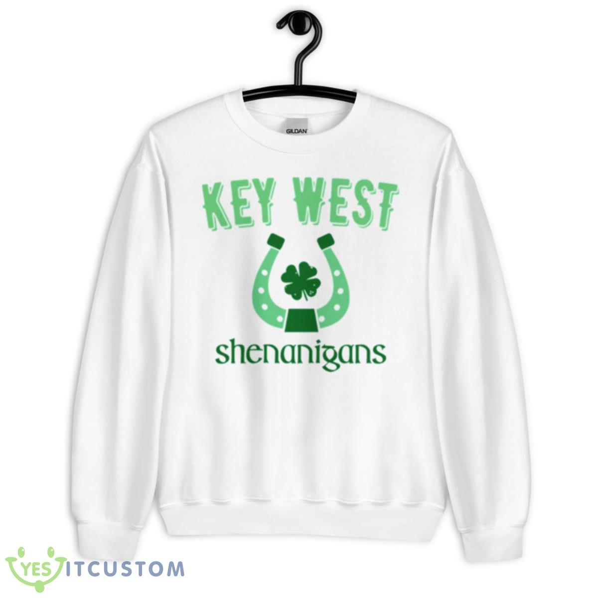 Key West Shenanigans St Patrick’s Day Horseshoe Clover Shirt 11 Key West Shenanigans St Patrick’s Day Horseshoe Clover Shirt - Unisex Heavy Blend Crewneck Sweatshirt