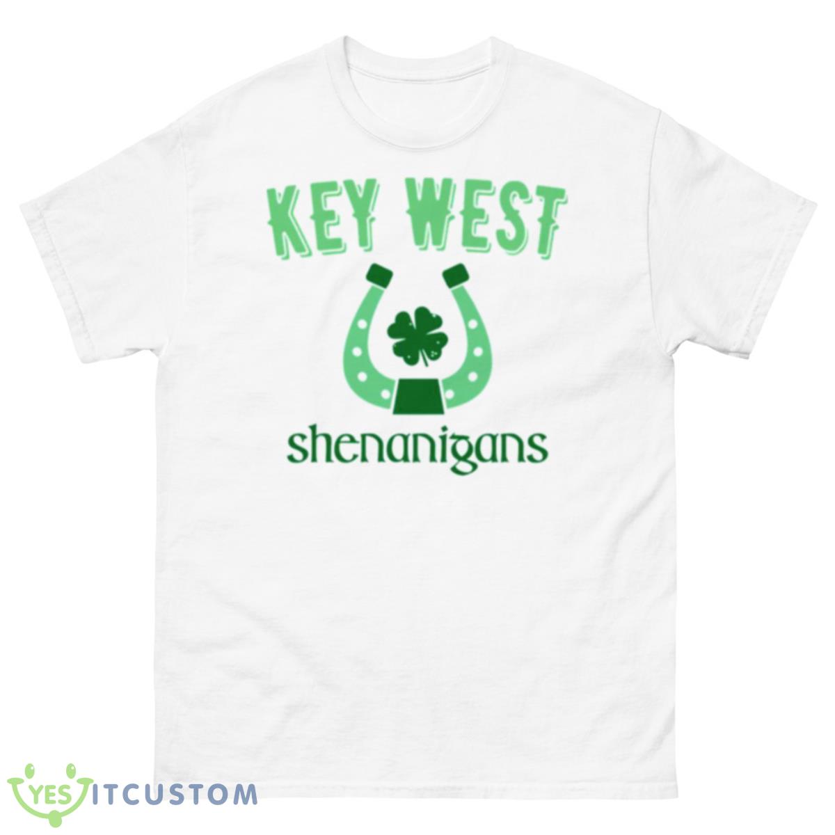 Key West Shenanigans St Patrick’s Day Horseshoe Clover Shirt 10 Key West Shenanigans St Patrick’s Day Horseshoe Clover Shirt - 500 Men’s Classic Tee Gildan