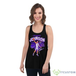 Keyontae Johnson K State Wildcats Caricature Shirt - Women's Flowy Racerback Tank