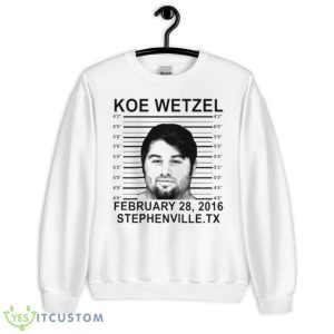 Koe Wetzel Mugshot Stephenville Shirt - Unisex Heavy Blend Crewneck Sweatshirt