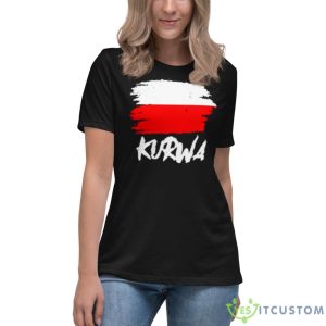 Kurwa Flag Daria Shirt - Women's Relaxed Short Sleeve Jersey Tee