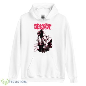 Large One Of A Kind Seditionaries Style Destroy Chaos M&M Shirt - Unisex Heavy Blend Hooded Sweatshirt