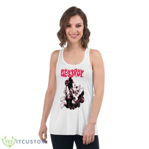 Large One Of A Kind Seditionaries Style Destroy Chaos M&M Shirt - Women's Flowy Racerback Tank