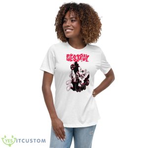 Large One Of A Kind Seditionaries Style Destroy Chaos M&M Shirt - Women's Relaxed Short Sleeve Jersey Tee