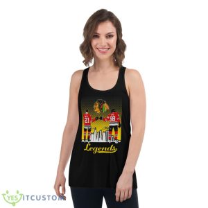 Legend Chicago Blackhawks Stan Mikita Vs Patrick Kane City Signatures Shirt 10 Legend Chicago Blackhawks Stan Mikita Vs Patrick Kane City Signatures Shirt - Women's Flowy Racerback Tank