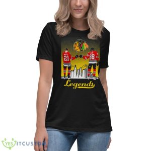 Legend Chicago Blackhawks Stan Mikita Vs Patrick Kane City Signatures Shirt 11 Legend Chicago Blackhawks Stan Mikita Vs Patrick Kane City Signatures Shirt - Women's Relaxed Short Sleeve Jersey Tee