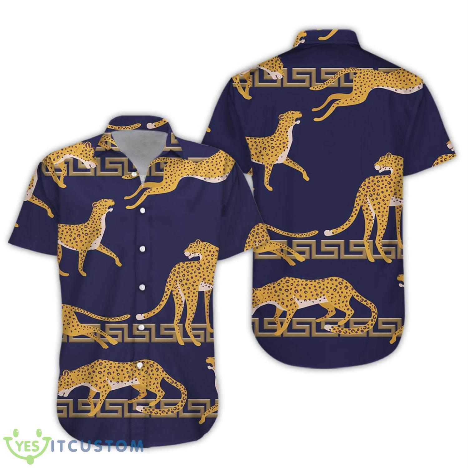 Leopard Animal On Purple Background Hawaii Shirt 3 Leopard Animal On Purple Background Hawaii Shirt Product Photo 3