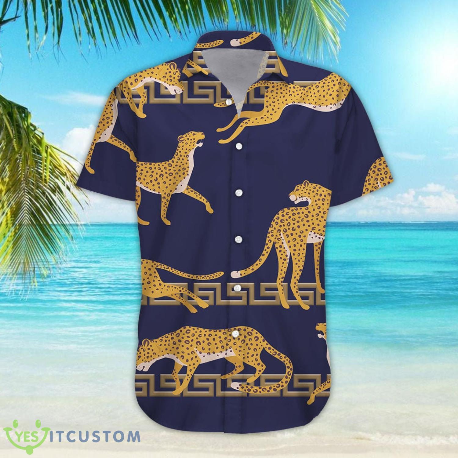 Leopard Animal On Purple Background Hawaii Shirt 4 Leopard Animal On Purple Background Hawaii Shirt Product Photo 4