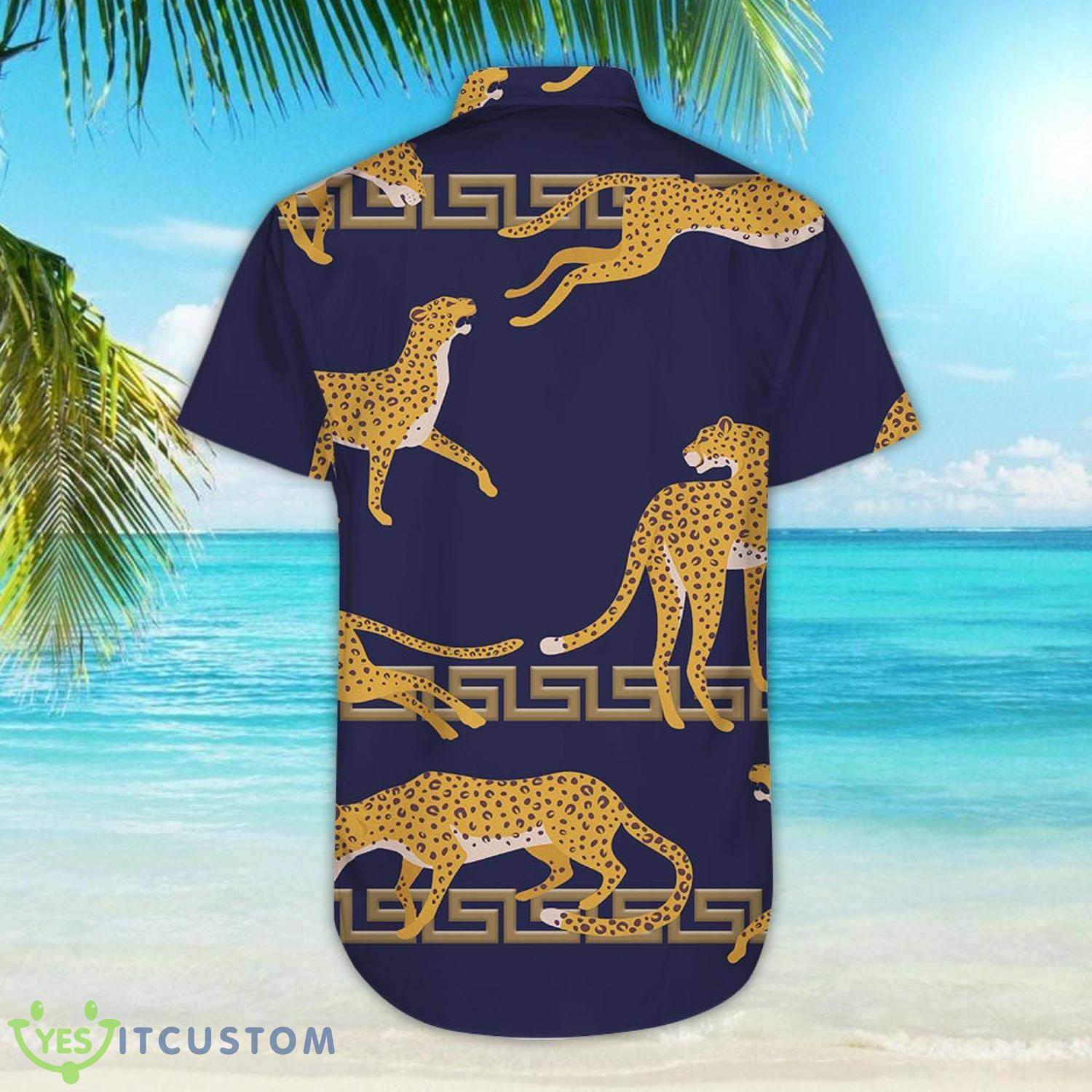 Leopard Animal On Purple Background Hawaii Shirt 5 Leopard Animal On Purple Background Hawaii Shirt Product Photo 5