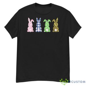 Leopard Buffalo Plaid Heart Bunny, Funny Boy Girl Kid Shirt - G500 Men’s Classic T-Shirt