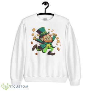 Leprechaun Griddy Dance Funny St Patrick’s Day Shirt - Unisex Heavy Blend Crewneck Sweatshirt