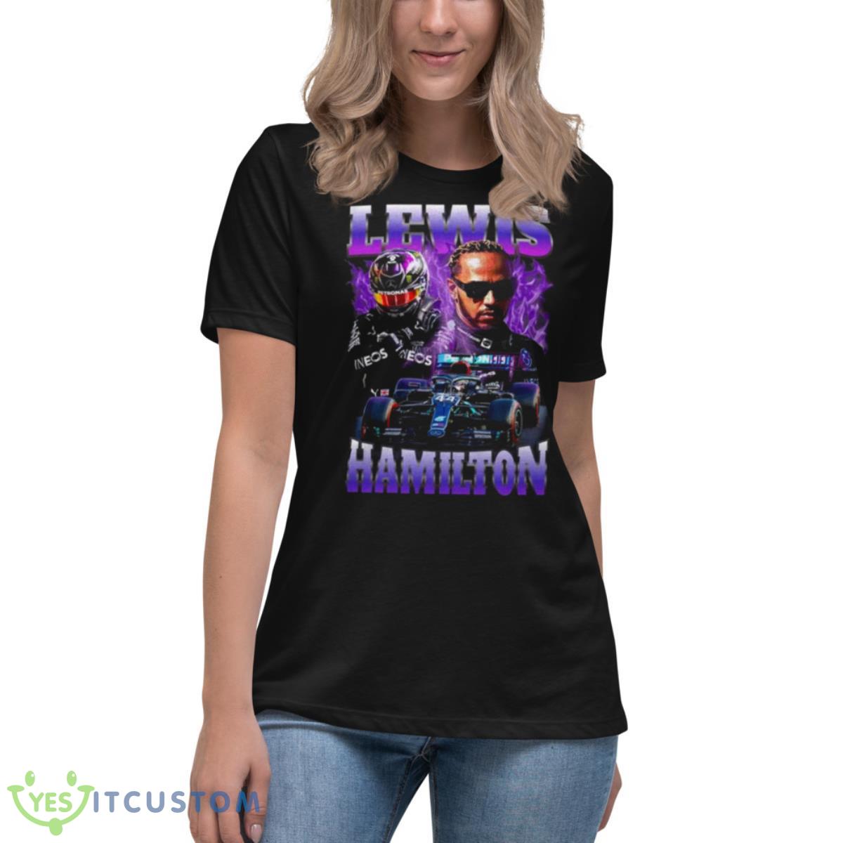 Lewis Hamilton 90s Vintage Shirt 6 Lewis Hamilton 90s Vintage Shirt - Women's Relaxed Short Sleeve Jersey Tee