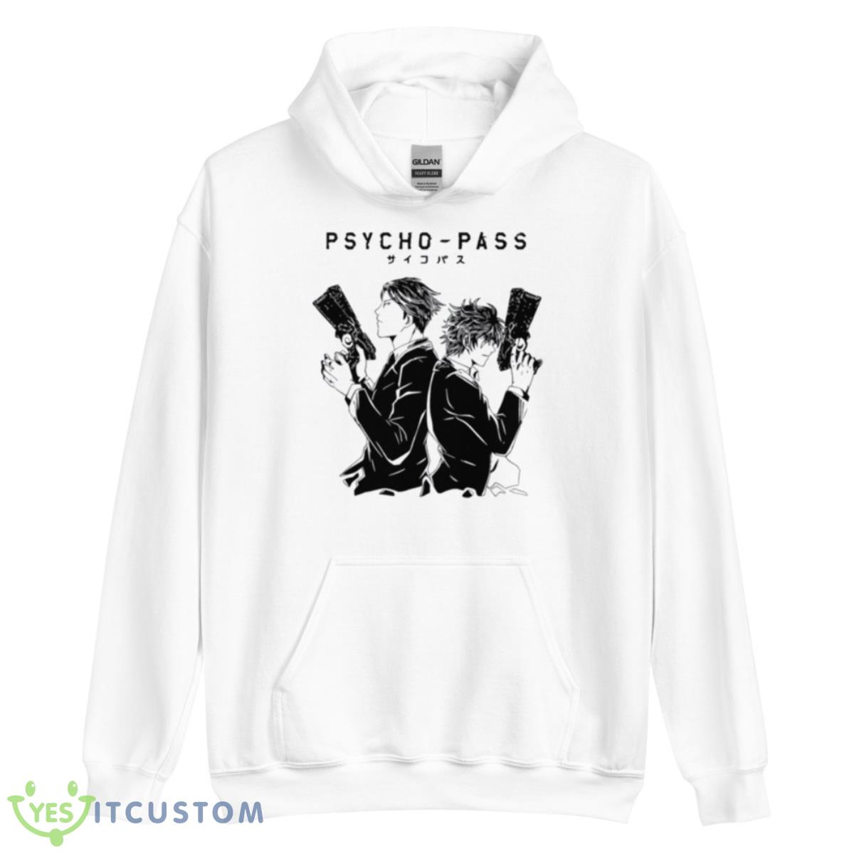 Light Black Guns Psycho Pass Shirt 3 Light Black Guns Psycho Pass Shirt - Unisex Heavy Blend Hooded Sweatshirt