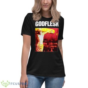 Logo Racerback Godflesh 90s Band Shirt - Women's Relaxed Short Sleeve Jersey Tee
