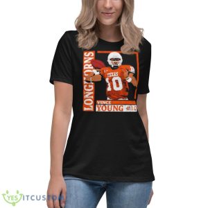 Longhorns Vince Young 10 Shirt - Women's Relaxed Short Sleeve Jersey Tee