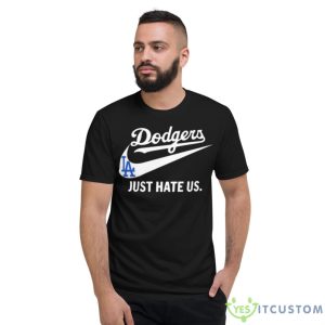 Los Angeles Dodgers Just Hate Us 2023 Shirt - Short Sleeve T-Shirt