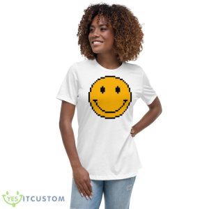 Lots Of Smiles Pacman Game Shirt - Women's Relaxed Short Sleeve Jersey Tee