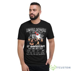 Lynyrd Skynyrd Gary Rossington 59th Anniversary 1964 – 2023 Thank You For The Memories Signatures Shirt - Short Sleeve T-Shirt