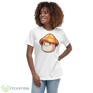 M Mushroom Cream Background Maplestory Shirt - Women's Relaxed Short Sleeve Jersey Tee