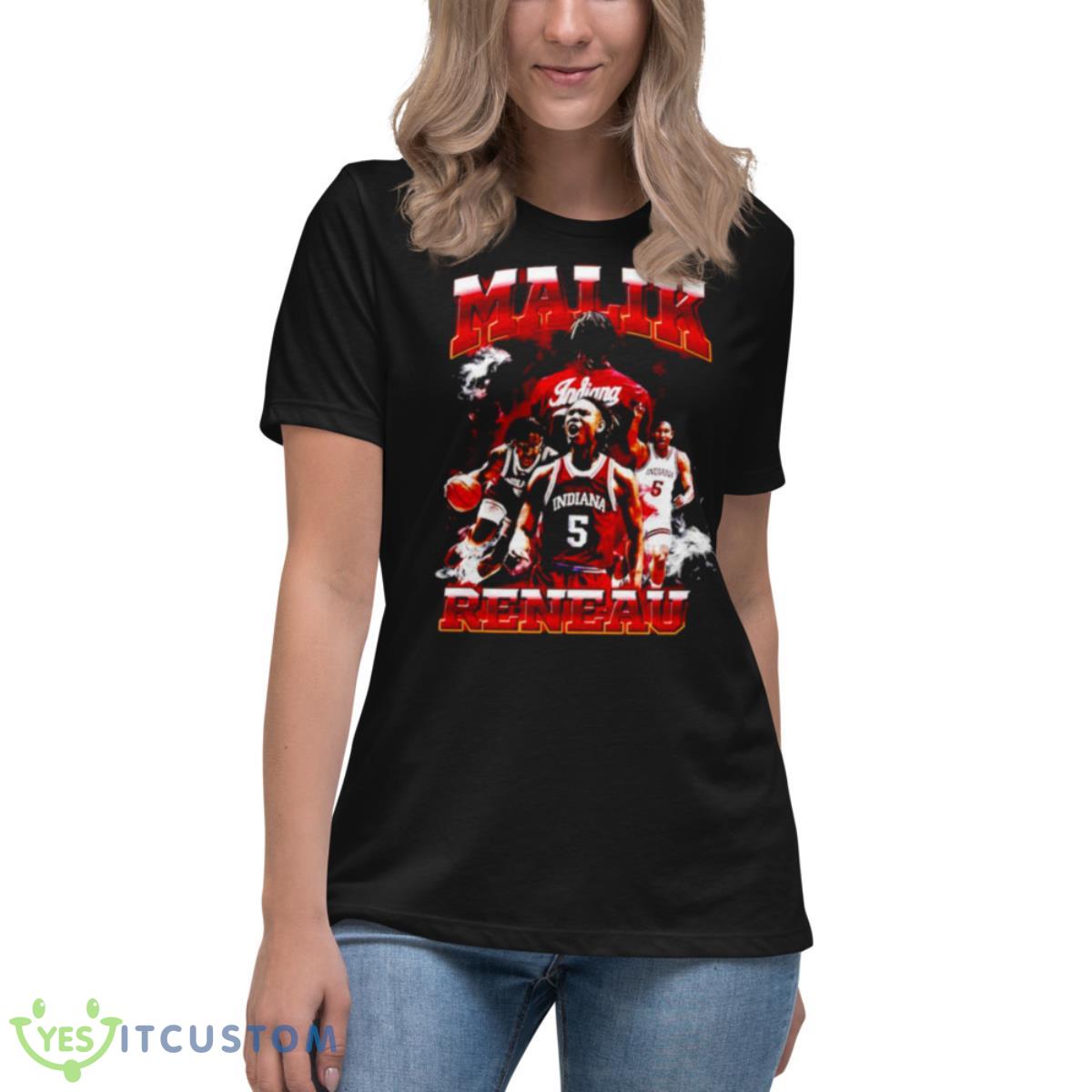 Malik Reneau Indiana Shirt 6 Malik Reneau Indiana Shirt - Women's Relaxed Short Sleeve Jersey Tee