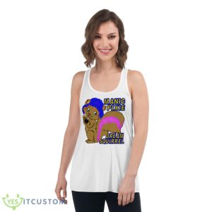 Manic Pixie Dream Squirrel Shirt - Women's Flowy Racerback Tank