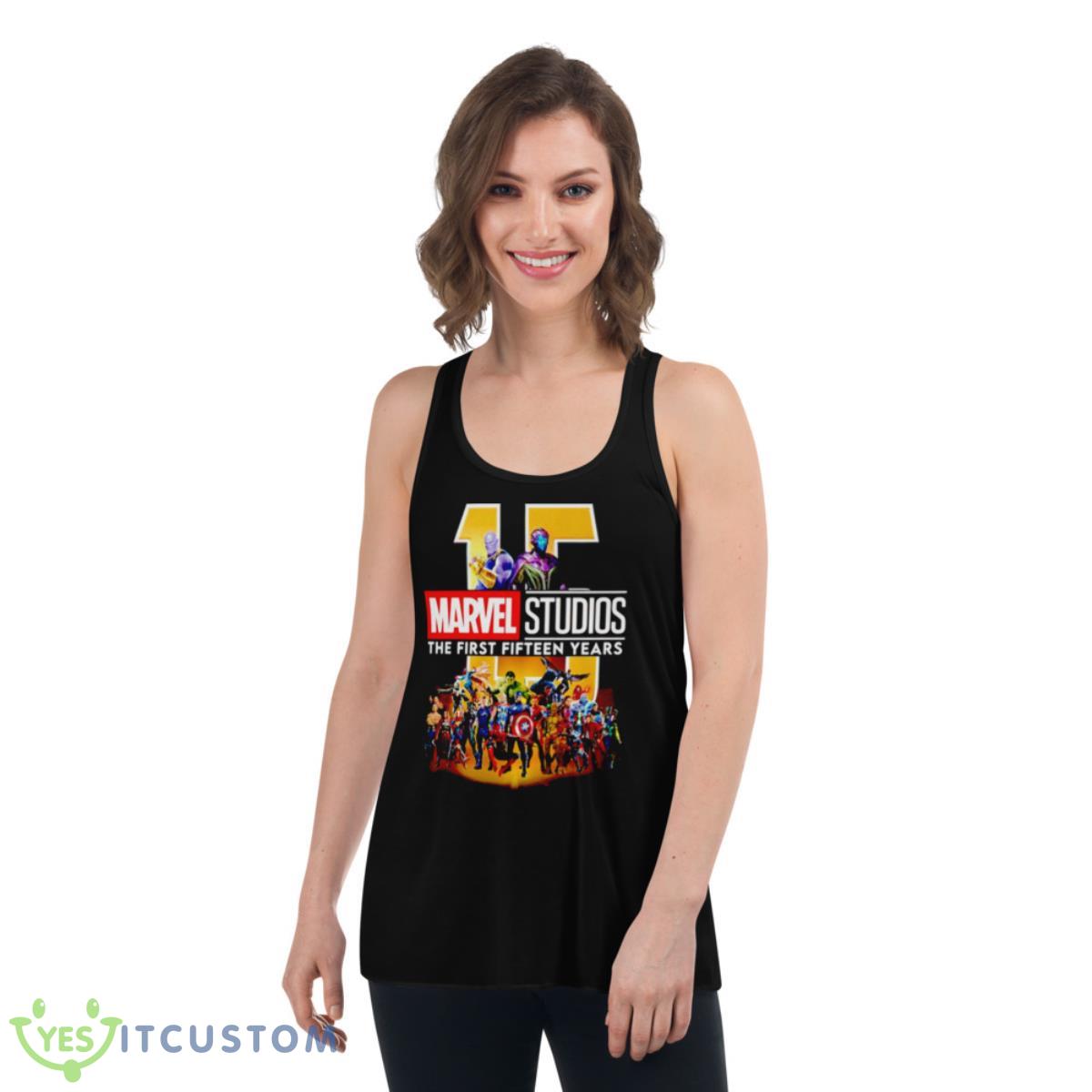 Marvel Studios The First Fifteen Years Shirt 5 Marvel Studios The First Fifteen Years Shirt - Women's Flowy Racerback Tank