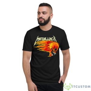 Metallica Flaming Skull Slipmat Shirt - Short Sleeve T-Shirt
