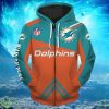 Miami Dolphins NFL Light Type Hoodies Print Full Product Photo 1