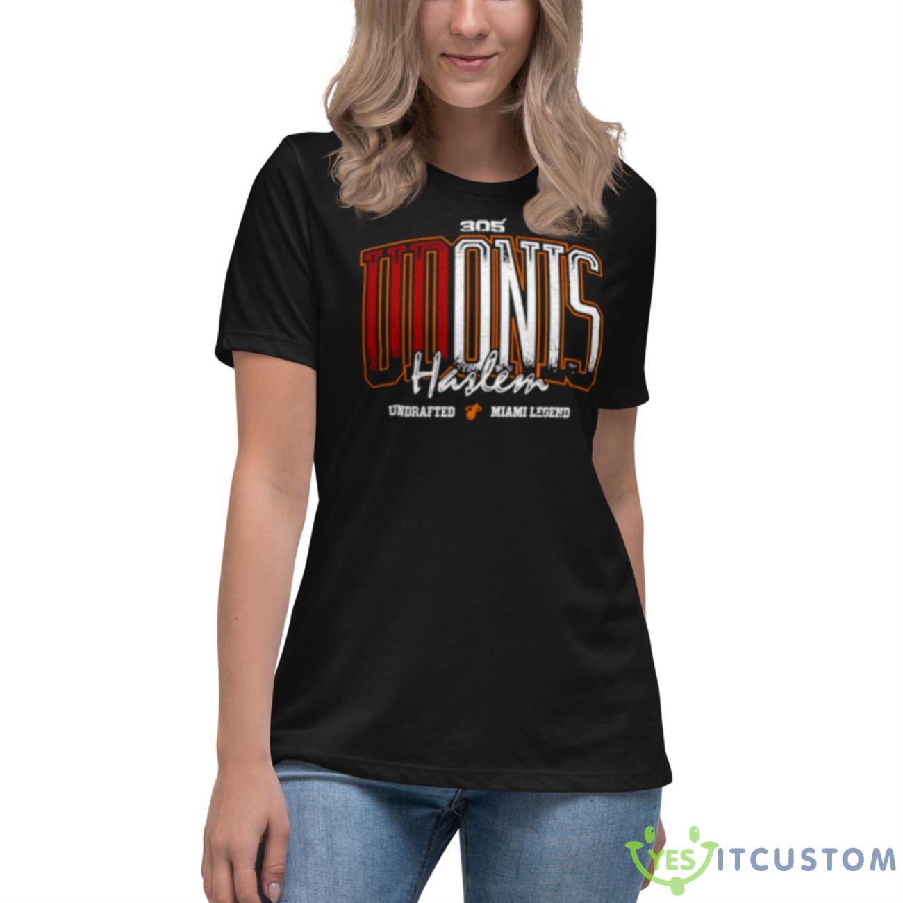 Miami Heat 305 Udonis Haslem Miami Legend Shirt 6 Miami Heat 305 Udonis Haslem Miami Legend Shirt - Women's Relaxed Short Sleeve Jersey Tee