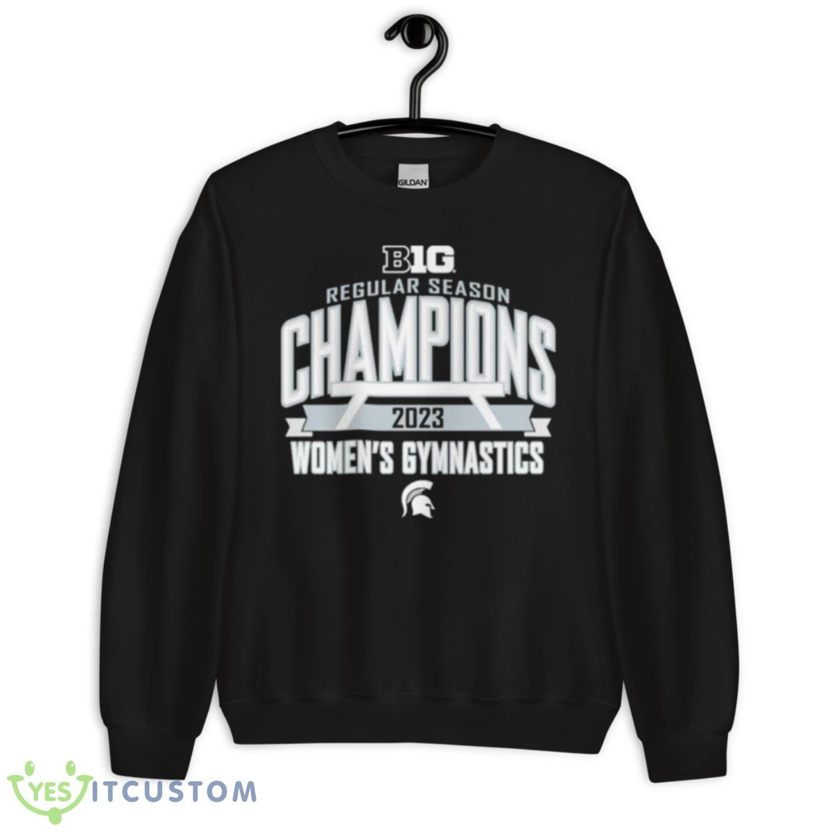 Michigan State Spartans 2023 Big Ten Women’s Gymnastics Regular Season Champions Shirt 13 Michigan State Spartans 2023 Big Ten Women’s Gymnastics Regular Season Champions Shirt - Unisex Crewneck Sweatshirt