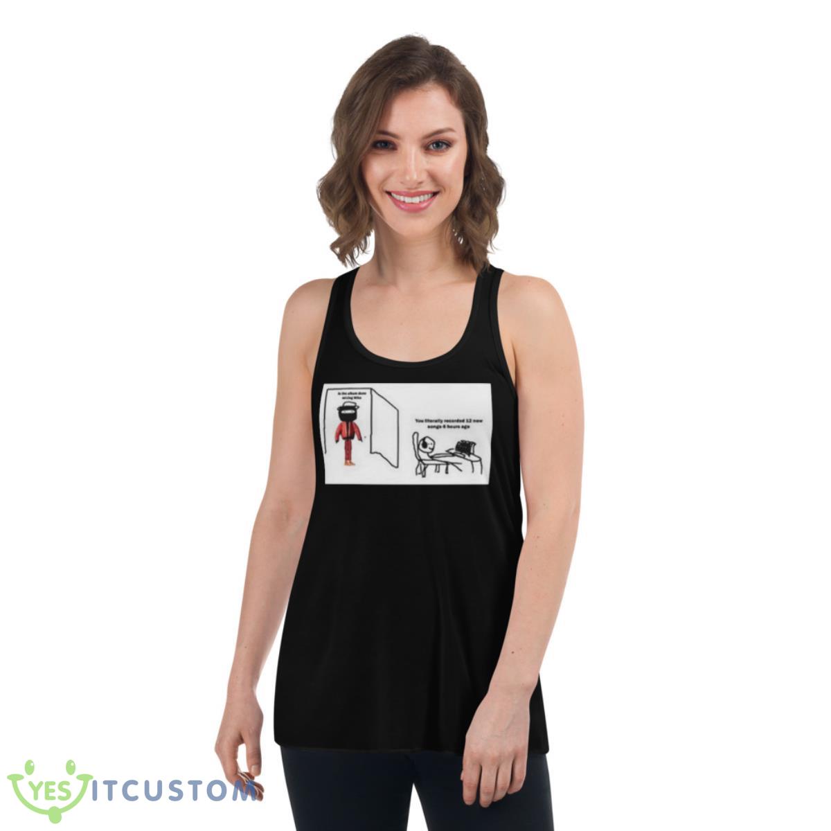 Mike Dean The Kanye Donda Meme Shirt 5 Mike Dean The Kanye Donda Meme Shirt - Women's Flowy Racerback Tank