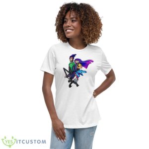 Miko And High Five Glitch Techs Shirt 9 Miko And High Five Glitch Techs Shirt - Women's Relaxed Short Sleeve Jersey Tee