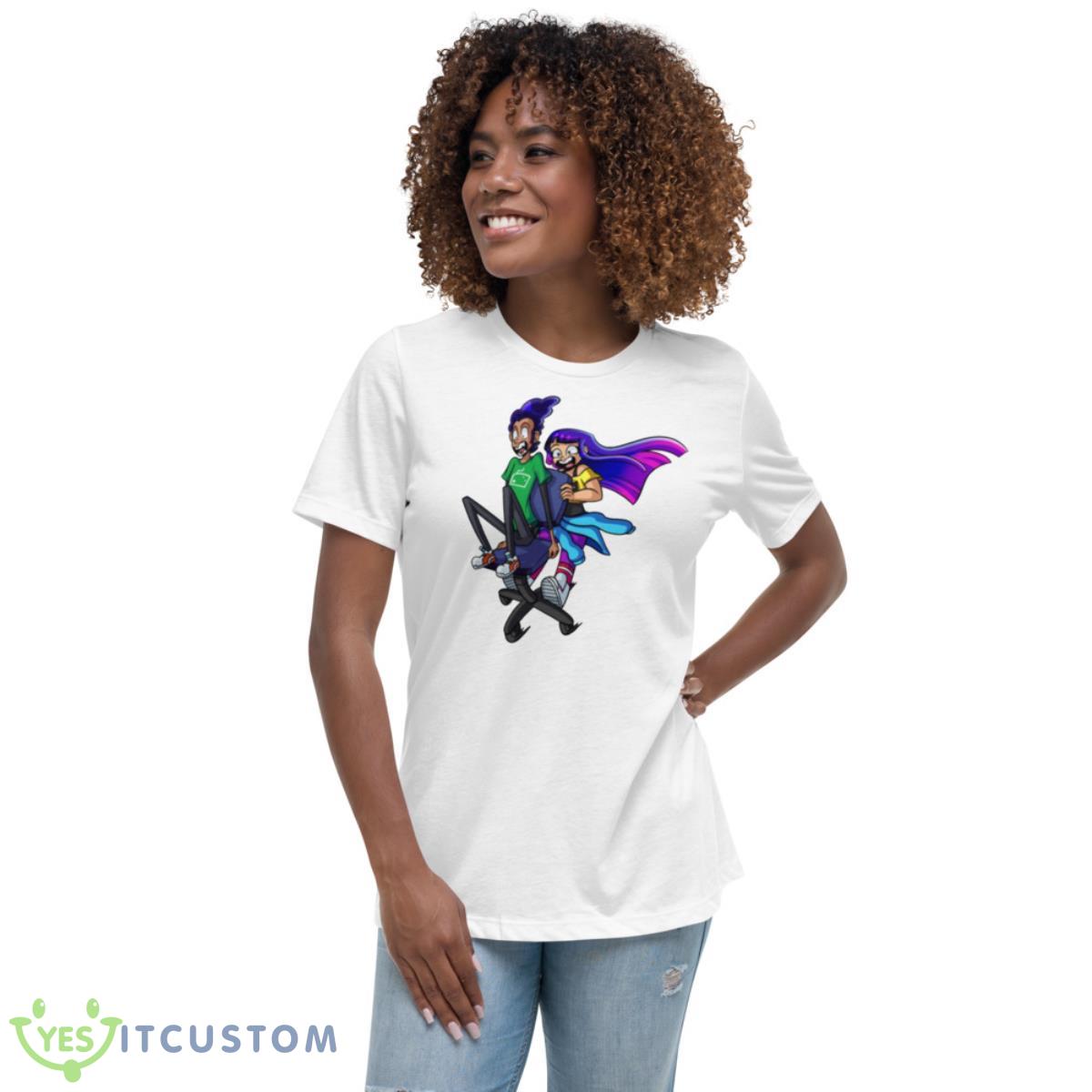 Miko And High Five Glitch Techs Shirt 5 Miko And High Five Glitch Techs Shirt - Women's Relaxed Short Sleeve Jersey Tee
