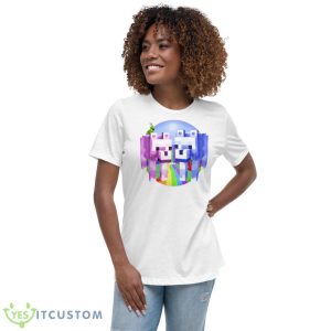 Minecraft Adorable Wolves Shirt - Women's Relaxed Short Sleeve Jersey Tee