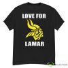 Minnesota Vikings Logo Love For Lamar Shirt - G500 Men’s Classic T-Shirt
