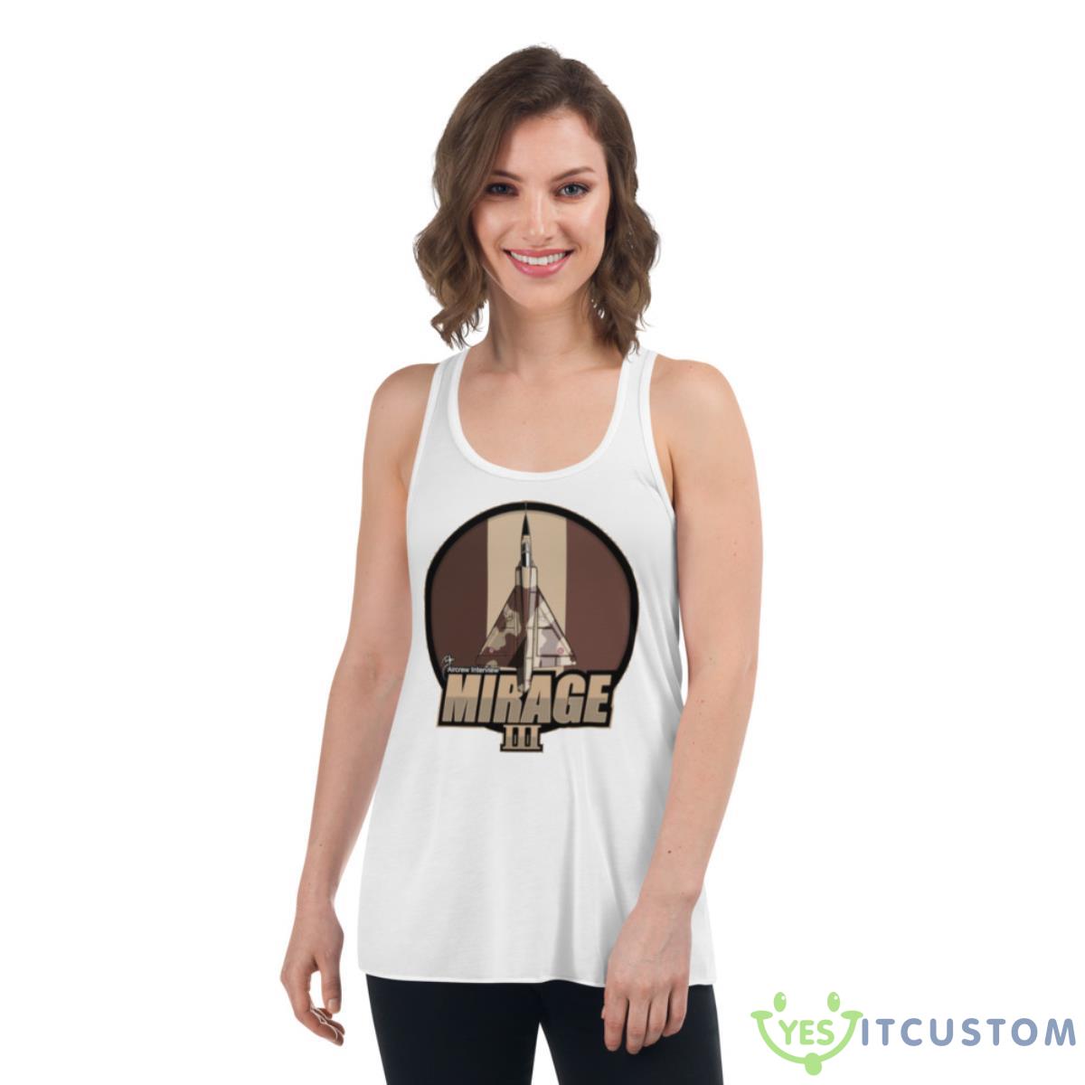 Mirage Iii Military AircrafShirt 4 Mirage Iii Military AircrafShirt - Women's Flowy Racerback Tank