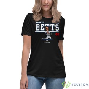 Mlbpa Major League Baseball Mookie Betts Mlb Mock 2014 Shirt - Women's Relaxed Short Sleeve Jersey Tee
