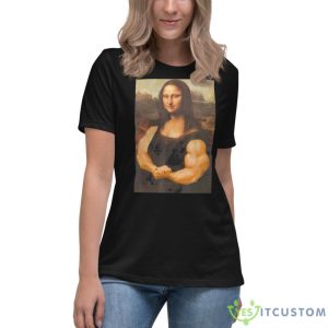 Mona Lisa Bodybuilding Muscle Gym Workout Outfits Shirt 11 Mona Lisa Bodybuilding Muscle Gym Workout Outfits Shirt - Women's Relaxed Short Sleeve Jersey Tee
