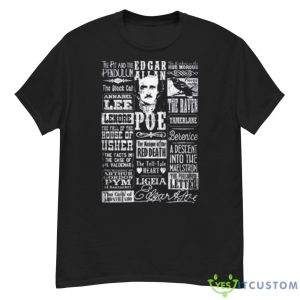 Montage Stories Titles Poems Quotes Edgar Allan Poe Shirt - G500 Men’s Classic T-Shirt