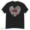 Mother's Day Word Art Mom Heart For Grandma Mother Kids Shirt - G500 Men’s Classic T-Shirt