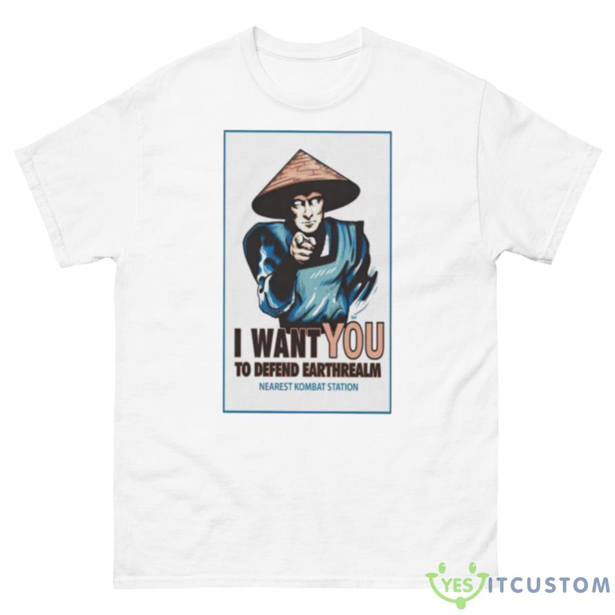 Nearest Kombat Station I Want You To Defend Earthrealm Shirt 10 Nearest Kombat Station I Want You To Defend Earthrealm Shirt - 500 Men’s Classic Tee Gildan