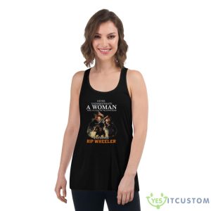 Never Underestimate A Woman Who Is A Fan Of Yellowstone Shirt - Women's Flowy Racerback Tank