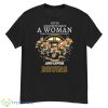 Never Underestimate A Woman Who Understand Hockey And Loves Boston Bruins 2023 Signatures Shirt - G500 Men’s Classic T-Shirt