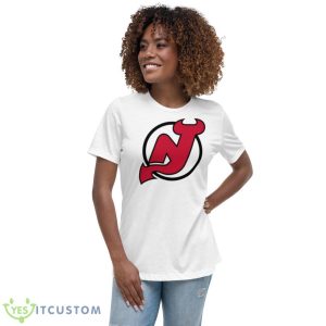 New Jersey Devils Shirt - Women's Relaxed Short Sleeve Jersey Tee