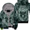 New York Jets Nfl Fans Skull Unisex Fleece Hoodie Product Photo 1
