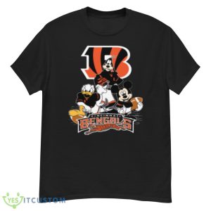 NFL Cincinnati Bengals Mickey Mouse Donald Duck Goofy Football Shirt T-Shirt 12 NFL Cincinnati Bengals Mickey Mouse Donald Duck Goofy Football Shirt T-Shirt Product Photo 2
