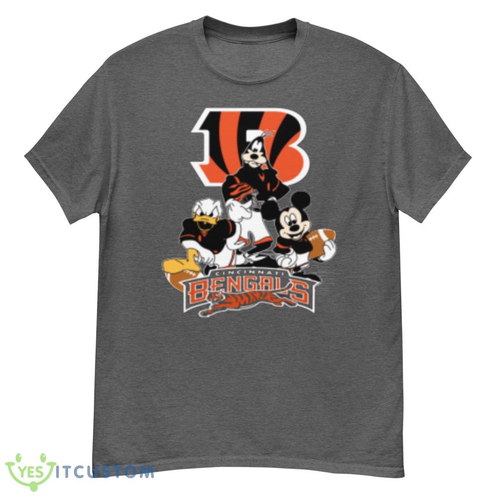 NFL Cincinnati Bengals Mickey Mouse Donald Duck Goofy Football Shirt T-Shirt 22 NFL Cincinnati Bengals Mickey Mouse Donald Duck Goofy Football Shirt T-Shirt Product Photo 1