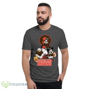 NFL Cleveland Browns Mickey Mouse Donald Duck Goofy Football Shirt T-Shirt Product Photo 3