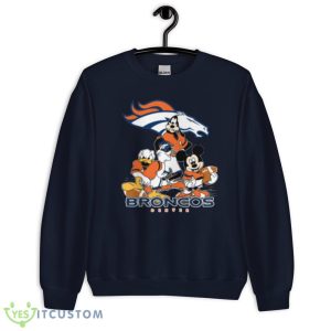 NFL Denver Broncos Mickey Mouse Donald Duck Goofy Football Shirt T-Shirt 15 NFL Denver Broncos Mickey Mouse Donald Duck Goofy Football Shirt T-Shirt Product Photo 5
