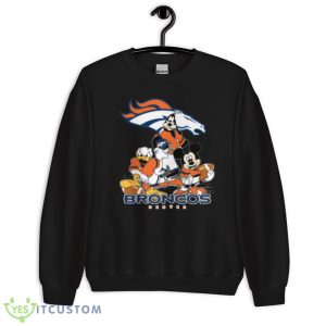 NFL Denver Broncos Mickey Mouse Donald Duck Goofy Football Shirt T-Shirt 16 NFL Denver Broncos Mickey Mouse Donald Duck Goofy Football Shirt T-Shirt Product Photo 6